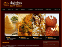 Tablet Screenshot of dakshin-indianrestaurant.com